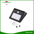 8 LED de energía solar PIR Sensor de movimiento Lámpara de pared Lámpara de jardín impermeable al aire libre